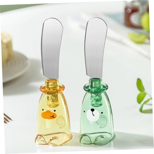 Healifty Stainless Steel Sauce Knife for Cheese Butter Peanut Jam Salad Dressing Bakery Multi-use Knife for Kitchen Tableware
