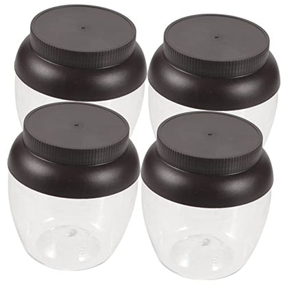 LIFKOME 4pcs Airtight Pickle Container Fermenting Jar Multi-function Kimchi Storage with Sealing Lid Reusable Jar for Vegetables Dried Fruit Honey Wine Great Present