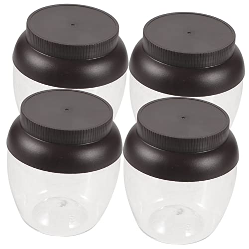 LIFKOME 4pcs Airtight Pickle Container Fermenting Jar Multi-function Kimchi Storage with Sealing Lid Reusable Jar for Vegetables Dried Fruit Honey Wine Great Present