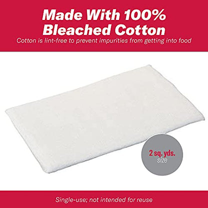 GoodCook Everyday 100% Cotton Cheesecloth, 2 square yards, Bleached - size: 1 Count (Pack of 1)