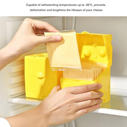 Cheese Storage Container, ABS Cheese Box with Lids, Airtight Fridge, Easy, Odor complimentary, Heat wear for Household