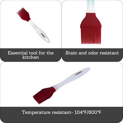 MIRRO Silicone Basting Brush, Red - size: 8.5"