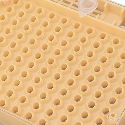 Queen Rearing Kit Beekeeping Cell Cup Kit Queen Rearing Box 110 Cell Cups Breeding System with 20 Hair Roller Cages 5 Grafting Tools for Beekeepers