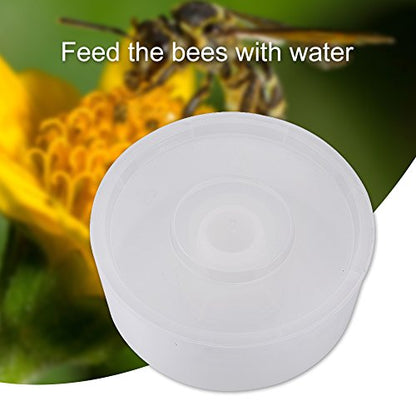 Round Rapid Bee Feeders, 2L Plastic Bee Water Feeder Beehive Drinking Bowl Bee Beehive Entrance Feeder Keeping Equipment Beekeeping Tool