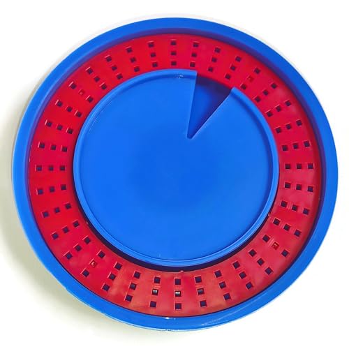 ZAVHOZ Bees Feeding Bowl Bee Feeder Hive Water Drinker Sugar Syrup Drinking Dispenser Tool Plastic Mesh Dish Beehive Apiary Accessory Beekeeping Honey Production (Blue) - color: Blue