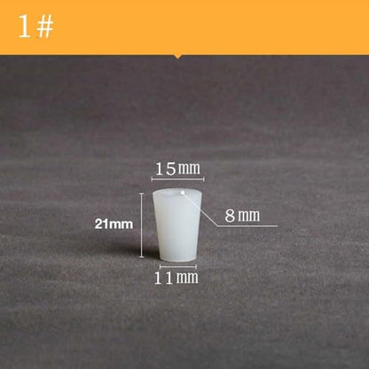 Reusable Silicone Hollow Conical Wine Stopper, Alkali Resistant Glass Bottle Stopper Wide Mouth Tube Stopper(1) - size: 1