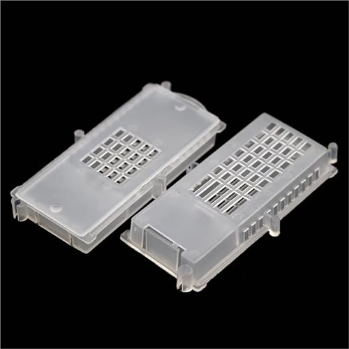 Queen Bee Cage 30Pcs Queen Bee Transport Cages Beekeeping Equipment House Beehive White Transparent Cage for Beekeeping Supplies