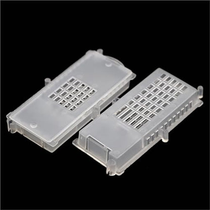Queen Bee Cage 30Pcs Queen Bee Transport Cages Beekeeping Equipment House Beehive White Transparent Cage for Beekeeping Supplies