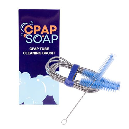 CPAP Cleaning Kit and Supplies for Mask, Hose, and Accessories - 1-Gallon Collapsible Wash Basin, 6ft Brush Set, Hose Hanger with Suction Cup - CPAP Soap Clean Start Kit by Liviliti