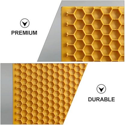 3pcs Plastic Comb Foundation Bee House Foundation Deep Hive Honeycomb Sheet Beekeeping Tool for Beekeepers Patio and Farm Use