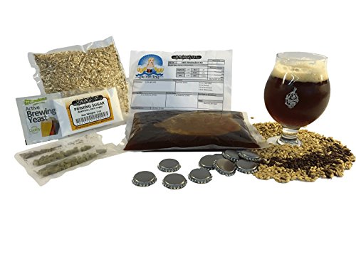 HomeBrewStuff 1 Gallon Table Top Nano-Brew Squirreled Away Nut Brown Ale (Partial Mash) Recipe Kit (With HBS Booster)