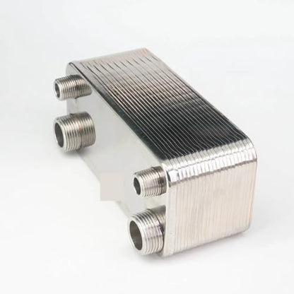 24 Plate Heat Exchanger Beer Wort Chiller Cooler SUS 304 Stainless Steel for Homebrew Cooling(3l4 Inch BSPT) - size: 3l4 Inch BSPT