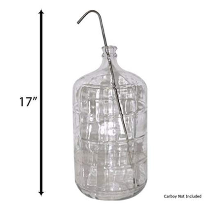 Stainless Steel Professional Bottling/Racking Kit with Siphon Crane, Tubing, Bottle Filler for Beer Wine Kombucha Kitchen Aqua Gardening (17") - size: 17"