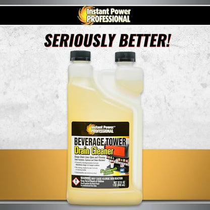 Instant Power Professional Beverage Tower Drain Cleaner, Keg Line Cleaner Solution - size: 1 Pack
