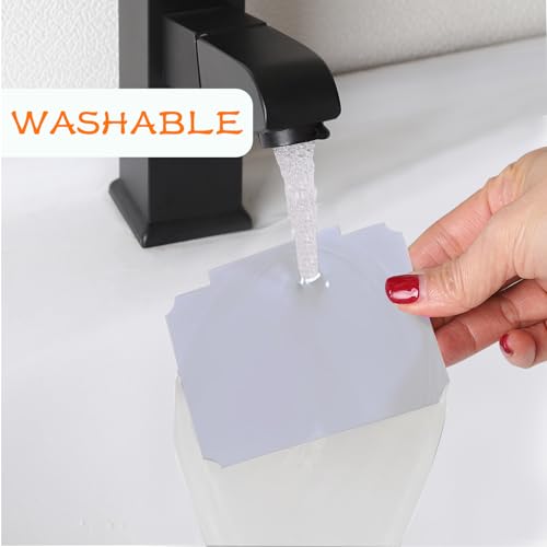 Erasable Label Holders Kit - 20 White PVC Bin Clips & 2 Chalk Markers for Organizing Storage Bins, Baskets, Containers - style: Rectangular 20 (White)