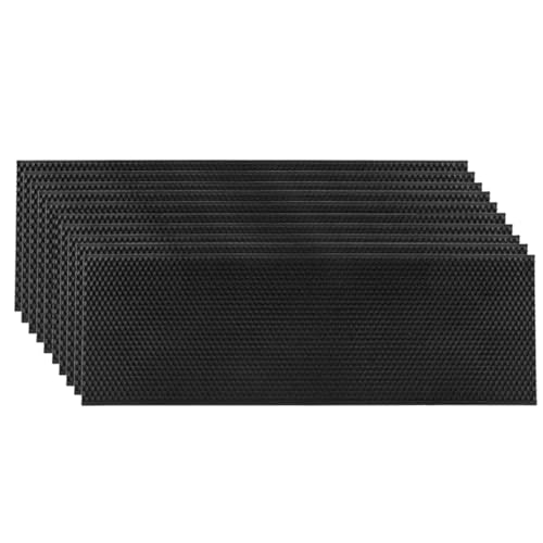 30pcs/Pack Plastic Foundation Sheet for Bee Frame Wax Coated Foundation Sheet Beehive Frame Foundation Sheet Beekeeping Supplies Cell Size 5.4mm (Medium Size: 425 * 141mm) - size: Medium Size: 425*141mm