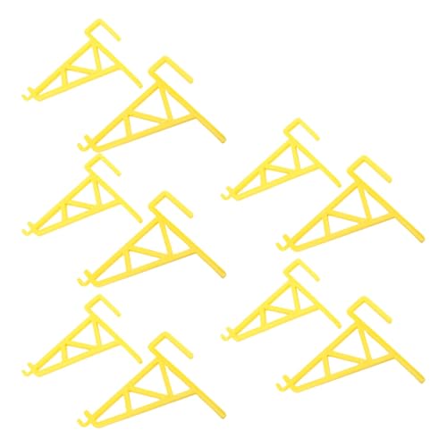 ANGGREK Beehive Frame Holder Grip, Beehive Inspection Bracket Lightweight Sturdy 10pcs for Honey Harvesting (Yellow) - color: Yellow