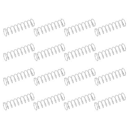 uxcell 50Pcs 304 Stainless Steel Compression Springs, 0.3mm x 6mm x 25mm Small & Tiny Pen Spring for Home Repair & DIY, Workshop & Industrial Use, (Silver Tone) - size: 6mmx25mm
