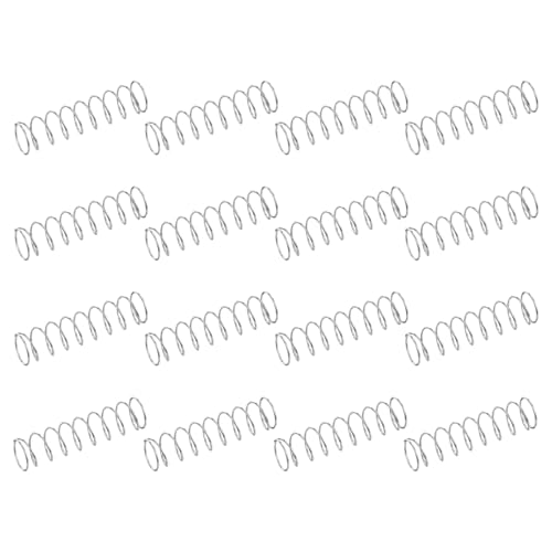 uxcell 50Pcs 304 Stainless Steel Compression Springs, 0.3mm x 6mm x 25mm Small & Tiny Pen Spring for Home Repair & DIY, Workshop & Industrial Use, (Silver Tone) - size: 6mmx25mm