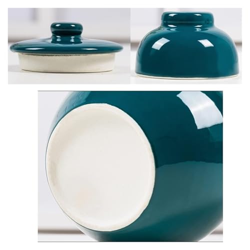 Fermentation Jars，Fermentation Crock Jar,Sauerkraut Crock,Pickle Jar Traditional Chinese Ceramic Fermentation Crock Jar Pickling Jar With Water Seal Airlock Lid,Large Thickened Ceramic Pickle Jar Kimc - color: Pink, size: 5KG