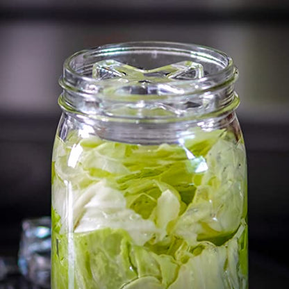 Trademark Innovations Glass Fermentation Pickling Jar Weights, Cross Grip Style (Set of 6) - style: Cross Grip