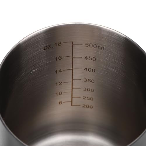 Gooseneck Kettle, 500ML Stainless Steel Pour Over Coffee Kettle with Thermometer, Small Stove Top Water Boiler for Tea Hot Chocolate and Home Camping Brewing