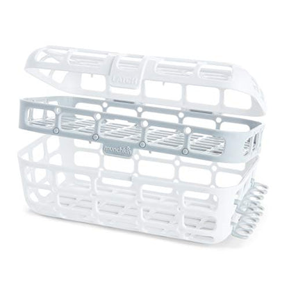 Munchkin® Baby Bottle & Small Parts Cleaning Set, Includes High Capacity Dishwasher Basket & Bristle Bottle Brush, Grey - size: 3 Piece Set