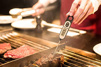 Escali Long Stem Digital Thermometer for Meat, Frying, Cooking, Candy and Kitchen Use, Extra Long 5.6-Inch Probe, Black - color: Digital Black, size: One Size