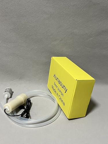 xiunasuny Beer Pumps, Portable USB Electric Auto Siphon Self Priming Beer Transfer Pump Kit, Food Grade Pump for Home Brew Beer,Wine, Beverages,Mead and Kombucha
