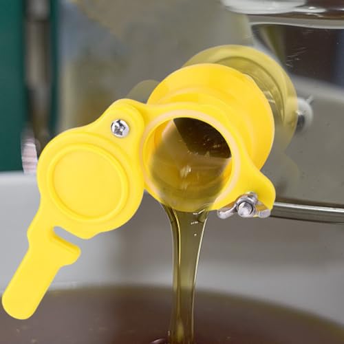 HERCHR Honey Gate Valve for Extractor, 2PCS Good Sealing Honey Tap Beekeeping Bottling Plastic Beehive Gate Valves Bucket Beekeeping Supplies