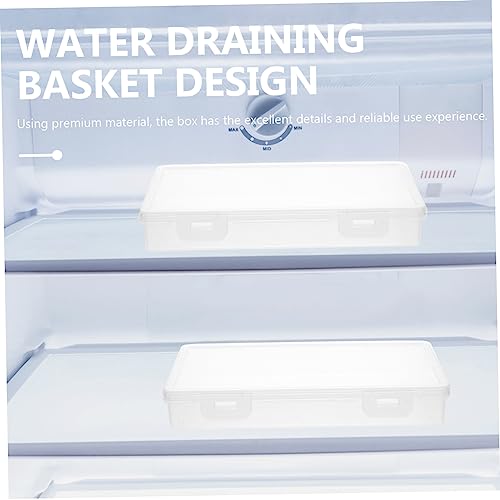 1pc Food Grade Crisper Box Multi-function Cheese Storage Boxes for Refrigerator