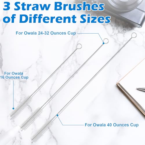 Palksky Water Bottle Cleaning Brush Kit, Brush and Straw Cleaner for Owala, 5 PCS - size: 5 Pack