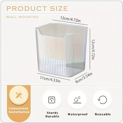 8PCS Refrigerator Storage Bins Clear Plastic Stackable Organizer for Side Door Shelves, Fruits Vegetables Eggs, Kitchen Organization, Transparent