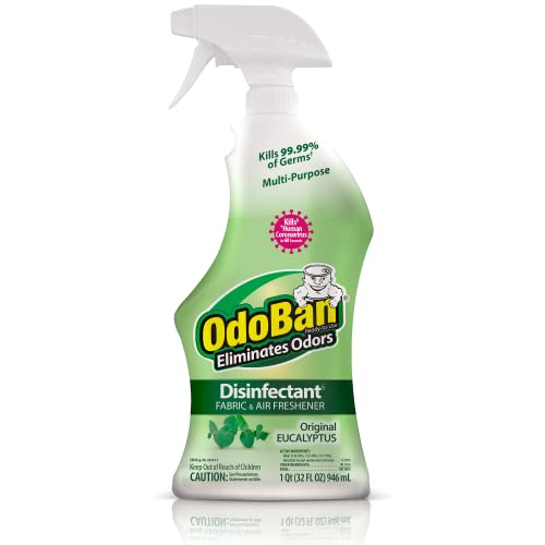 OdoBan Ready-to-Use Disinfectant and Odor Eliminator, 32 Ounce Spray Bottle, Original Eucalyptus Scent - size: 32 Fl Oz (Pack of 1)