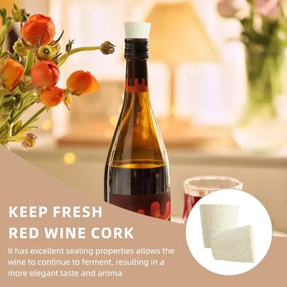 4 Pcs Fermentation Stopper Glass Carboy Corks for 3, 5, 6 Gallon Glass Water Jug Wood Tapered Stopper Bungs Cap for Home Brewing Wine (4pcs) - size: 4pcs