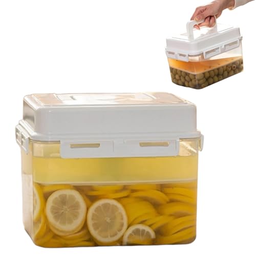 Fabater Kimchi Container, 4L Press Plate Leakproof Airtight Pickle Jar, Kimchi Sauerkraut Fermenting Container for Vegetables and Food Storage