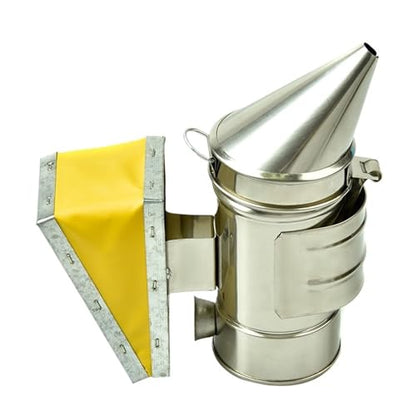 Beekeeping Supplies, 3 Piece Mini Stainless Steel Manual Bee Smoker Transmitter Kit Beekeeping Tools Equipment Hive Smoke Spray