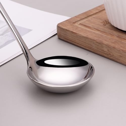 1-Piece Sauce Ladle and 1-Piece Gravy Ladle, 18/10 Stainless Steel, Dishwasher Safe(Silver)