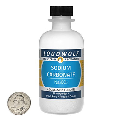 Sodium Carbonate / Fine Powder / 4 Ounces / 99+% Pure / Food Grade / SHIPS FAST FROM USA