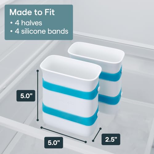 YouCopia FreezeUp Freezer Food Block Maker, 2 Cup, 2-Pack, Meal Prep Bag Container to Freeze Leftovers and Soup - size: 2 Cups, 2-Pack, style: Food Block Maker