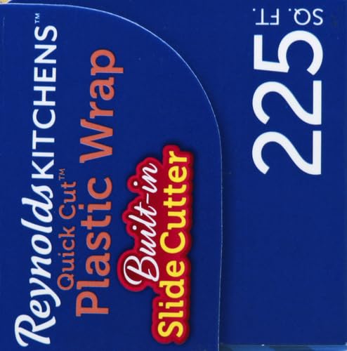 Reynolds Plastic Wrap, 225 Square Feet | Quick Cut | Pack of 2 - size: 225 Sq Ft (Pack of 2), style: Plastic Wrap - 225 Sq Ft