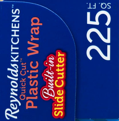 Reynolds Plastic Wrap, 225 Square Feet | Quick Cut | Pack of 2 - size: 225 Sq Ft (Pack of 2), style: Plastic Wrap - 225 Sq Ft