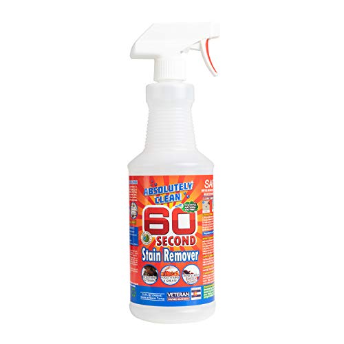 Amazing 60 Second Stain Remover - Commercial Strength - Powerful, Natural Enzymes Remove Food, Grease, Pet Stains & More - Non-Toxic/Eco Friendly - USA Made (32oz Spray Bottle - Save 25%) - style: 32 Fl Oz (Pack of 1)