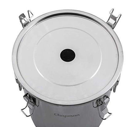 Stainless Steel Fermenter, 14 Gallon Total Capacity – Durable Wine, Beer, Mead, Kombucha Fermenter & Kettle, Ideal for 10 Gallon Batches – Fermentation Bucket & Jar for Home & Craft Brewers