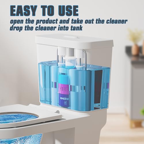Toilet Bowl Cleaner Tablets, Automatic Toilet Tank Cleaner Tablets in Bottle, Long-Lasting Powerful Cleaning, Septic Safe, Blue Water (BLUE 2 Pack) - color: BLUE 2 Pack