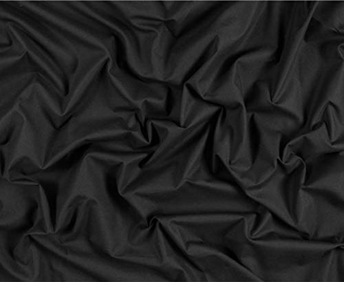 AK TRADING CO. Muslin Fabric/Textile - Draping Fabric - Black 10 Yards Medium Weight - 100% Cotton (60in. Wide) - color: Black, size: 10 Yards