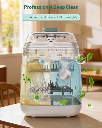 120PCS Bottle Washer Tablets Compatible with Baby Brezza, Momcozy ,Grownsy & All Brands, Detergent Tablets for Bottle Washers, Detergent Cleaning Tablets for Baby Bottles, Deep Cleans Milk Residue - size: 1 Count (Pack of 120)