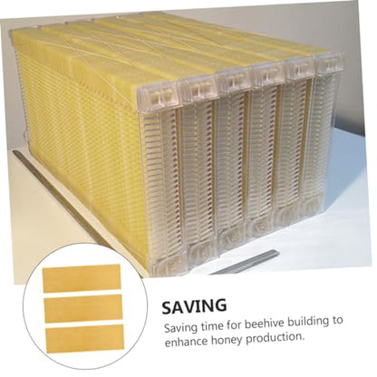 BESPORTBLE 3pcs Honeycomb Foundation Beehive Foundation Dadant Beekeeping Supplies Plastic Beehive Accessory