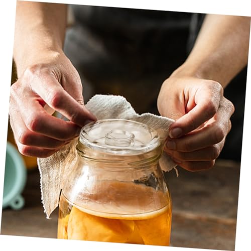 VICASKY Wide Mouth Mason Jar Fermenting Weight Heavy Glass Fermentation Lid for Pickles Sauerkraut Kimchi Reusable Household Fermenting Lid for Wide Mouth Jars Practical Canning Accessory