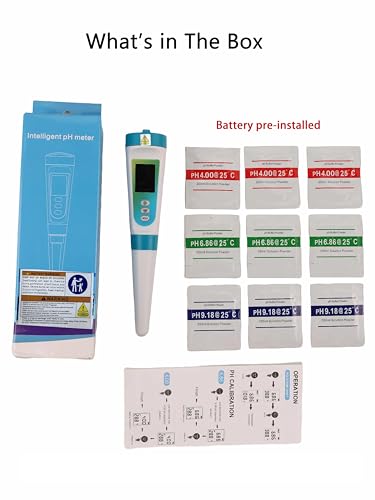 Food pH Tester for Fermenting – Digital pH Meter for Food pH 0-14(±0.05), Dual-Sensor ATC 32-140 ℉, Back-Lit LCD, pH Meter for Brewing, Sourdough, Meat, Semi-Solid/Liquid, Battery Pre-Installed